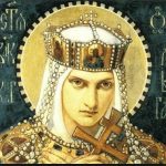 Saint Olha of Kiev with cross